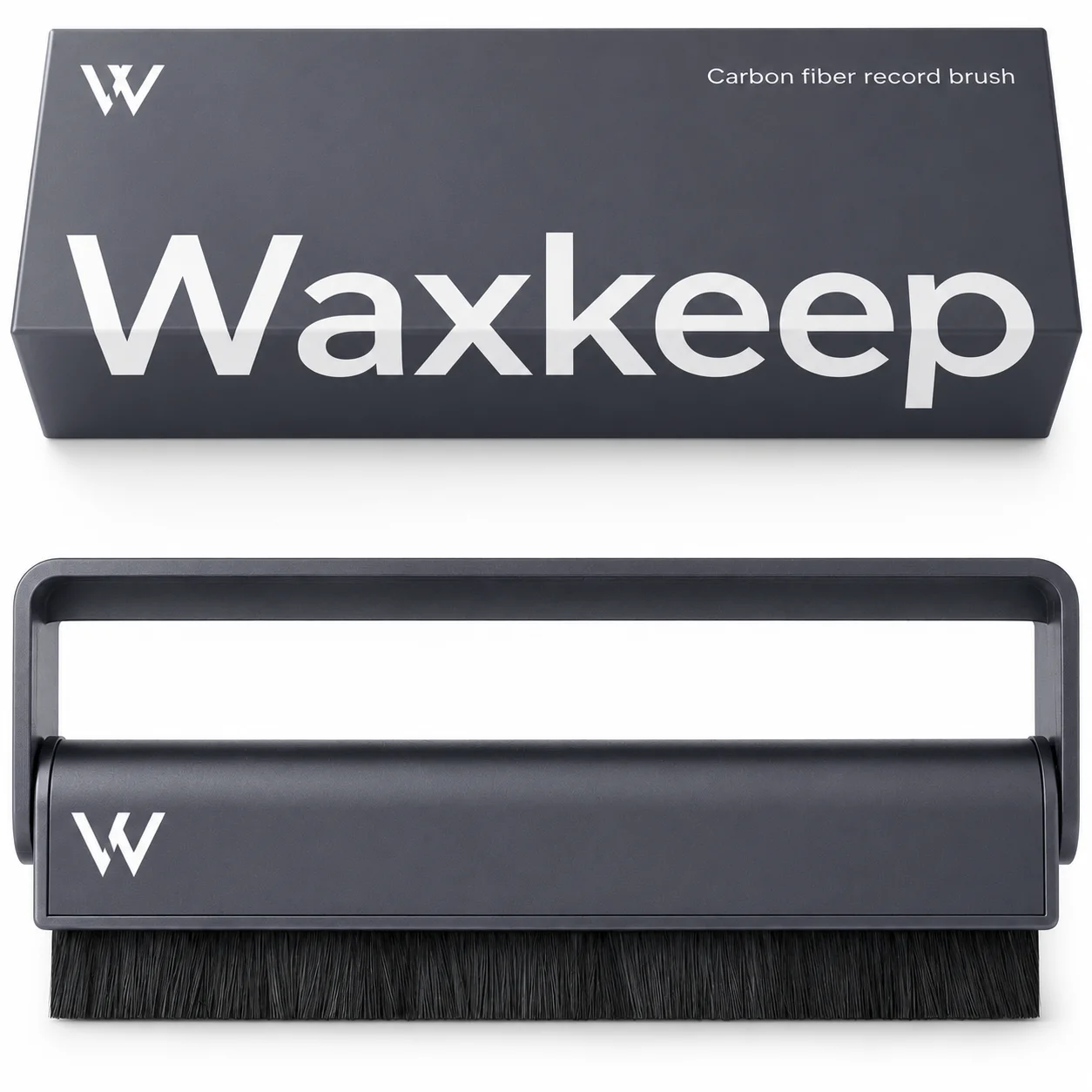Carbon Fiber Brush - Anti-static vinyl record cleaning brush by Waxkeep