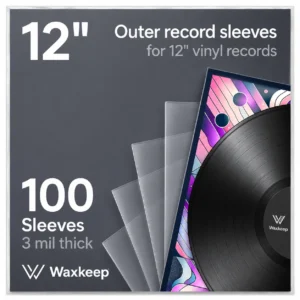 Outer Sleeves 25pk - Crystal clear vinyl record outer sleeves by Waxkeep