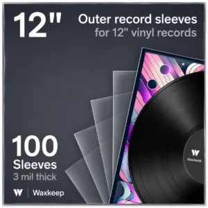 Outer Sleeves 50pk - Best value crystal clear vinyl record outer sleeves by Waxkeep